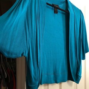 Turquoise blue shrug Lane Bryant